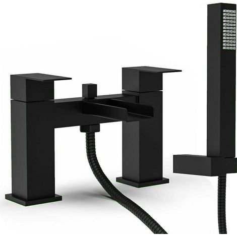 Black Waterfall Bath Shower Mixer (1/2)