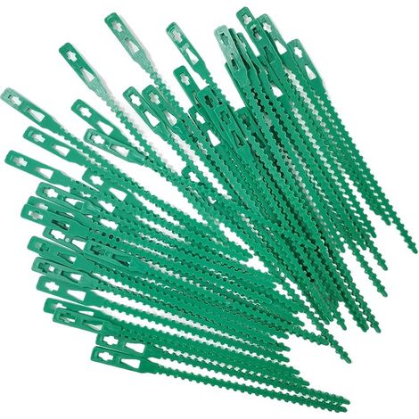 SHINING HOUSE Pflanzenbinder, 17,5 cm, 50 Stück, verstellbare Baumstütze, Gartenpflanzenbinder, ineinandergreifend, zur Unterstützung von Strauchrosen (1/4)