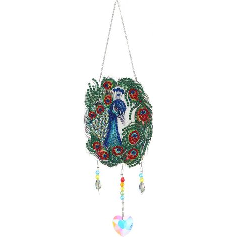 Peinture diamant attrape-soleil carillon éolien ornement suspendu (1/5)