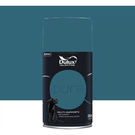 Bombe de Peinture murs & boiseries Dulux Valentine Pure Pétrole 0,25 L (1/3)