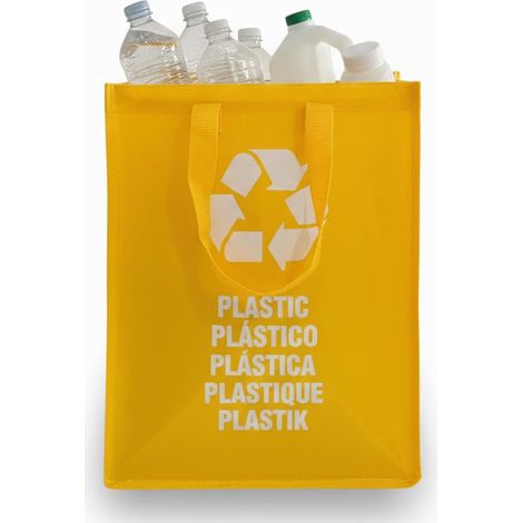 44L Sac Tri Selectif avec Poignée - Sacs de Recyclage Durables. Robuste, Pratique et Facile à Nettoyer et à Transporter - Poubelle de Recyclage Durable, Poubelle Tri Sélectif (1/5)