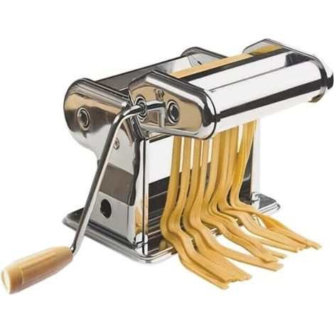Macchina Manuale Per Pasta Fresca Rullo Stende E Taglia In Acciaio Inox Hm-5125