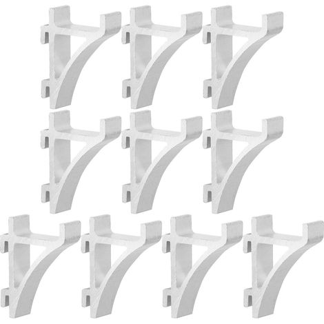 Pince Métallique 10 Pièces en Aluminium, pour Réfrigérateur Argenté (1/5)
