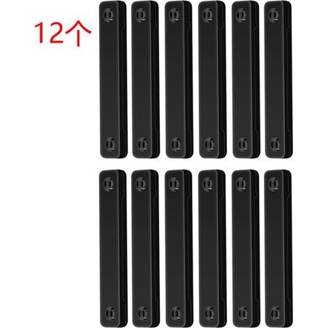 12 couleurs : Noir  Matériaux : Plastique + Tôle de fer + Aimant  Fixation magnétique pour moustiquaire, aucun perçage requis.