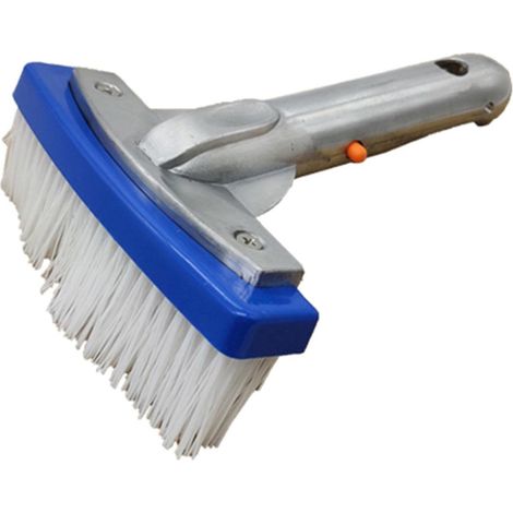 Brosse de Nettoyage de Piscine à Main avec poignée en Aluminium, Outil de Nettoyage de Brosse de Piscine Robuste de 5,5 Pouces pouvant être réutilisé, pour piscines, (1/5)