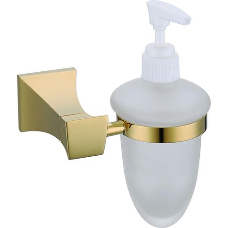 PORTE DISTRIBUTEUR DE SAVON 002 DORÉ EN LAITON COLLECTION HALYS