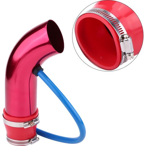 Universeller 76-mm-/3-Zoll-Kaltluftansaugschlauch für Autos, rotes Luftfilterset, Hochleistungs-Flexschlauchsystem (1/5)