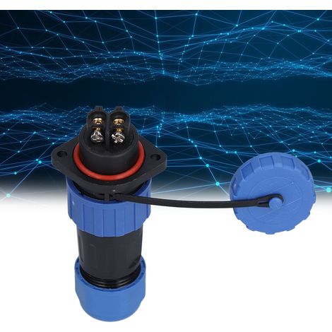 IP68 wasserdichter Luftfahrtstecker mit lötfreiem Flansch LP20, lötfreier Stecker/Buchse-Mehrleiter-Klemmenblock, 250 V, Φ6-12 mm², 2 Leiter (1/5)