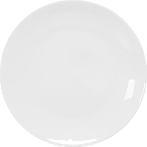 Piatto da colazione moderno Duka Felicia, 19 cm, in porcellana bianca. (1/5)
