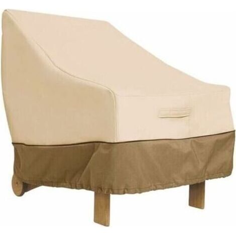 Housse de Protection pour Fauteuil Exterieur Jardin, Housse de Protection pour Chaise Tissu Oxford 210D Etranche, Bache Fauteuil Jardin pour Meubles, Housse Salon de Jardin (80x85 x 91,5 cm) (1/3)