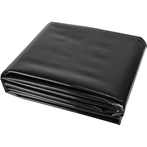 1 pièce de bâche étanche en polyéthylène haute densité (PEHD) noire, 2 m × 3 m × 0,2 mm, résistante aux UV et aux intempéries, idéale pour bassins extérieurs, étangs à poissons, fontaines et aménageme (1/5)