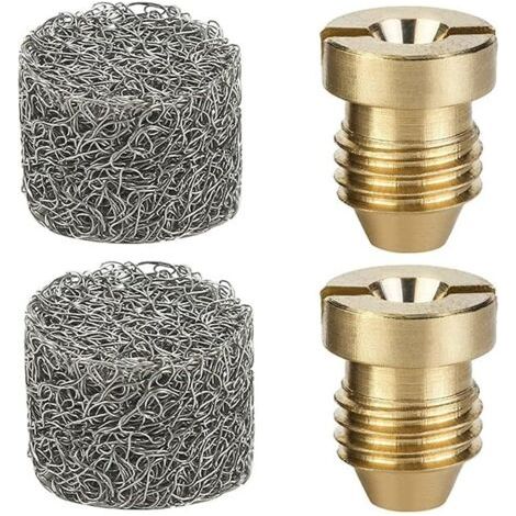 royaluxe-2 Ensembles Buse de Canon à Mousse et Machine à Mousse pour Canon à Mousse Neige Universel Les Embouts à Buse à Orifice Laveuse Haute Pression Embout de Buse 1.1 mm Thread et Filtre 4000 PSI