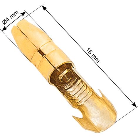 Terminale per cavo maschio non isolato 4.0/16mm