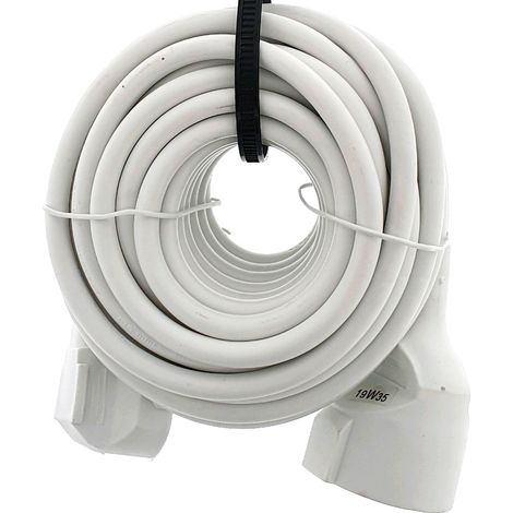 Prolongador 10m H05VV-F 3g1,5 blanco