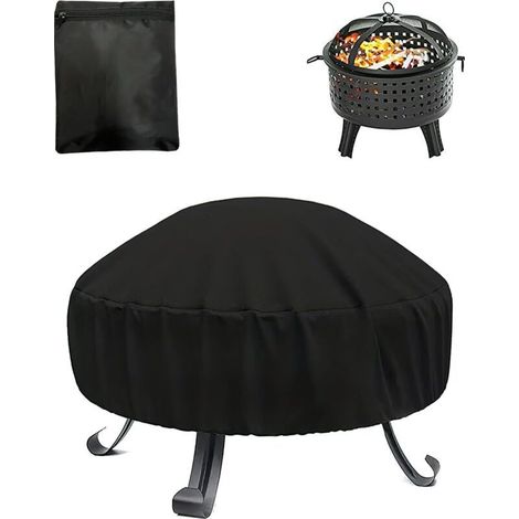 Housses pour BraséRos, Housse de Protection Imperméable et Résistante pour Braséros Barbecue, Fabriquée en Tissu Oxford 420D, pour le Patio et le Jardin, Résistante à la Déchirure et aux UV, 72x40cm (1/4)