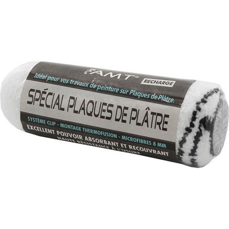 Recharge rouleau peinture spécial plâtre - AMT - 100mm - diamètre 30mm