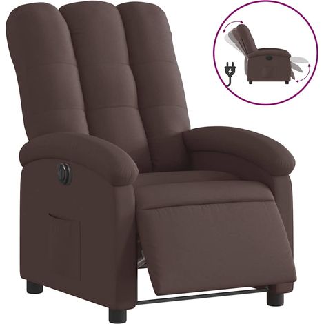 Maison Exclusive - Relaxsessel Elektrisch Dunkelbraun Stoff