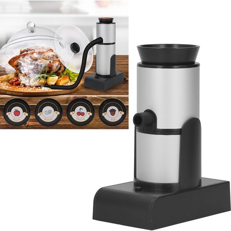 Tragbarer Räucherofen, Küchengerät, Molekularküche, Räucherofen für Steak und Lachs, Silber-Infuser (1/5)