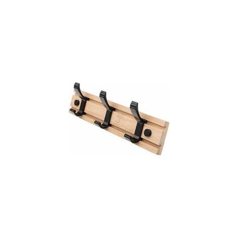Appendino da parete con 3 ganci mobili, appendiabiti a muro per appendere asciugamani, cappelli, cappotti, sciarpe, borse e altri oggetti (1/4)
