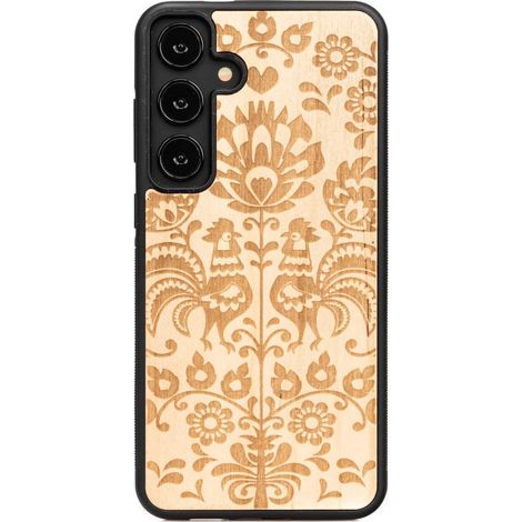 Custodia in legno Bewood per Samsung Galaxy S24 Plus POLACCO FOLK ANIEGRE (1/4)