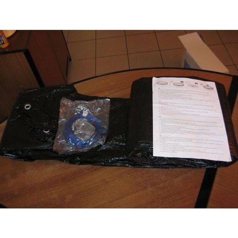 Bâche d'hiver ovale pour piscine hors sol – 10,95 × 6,40 m – Épaisseur 105 µm – Résistante aux UV et à l’eau – Protection hivernale complète