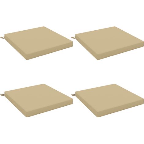 Cuscini per Seduta SOEST 4 pz 100% Poliestere Beige vidaXL