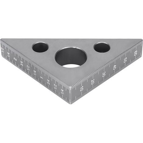 Équerre de Menuiserie en Aluminium à Angle droit 45°/90° avec échelle graduée (1/5)