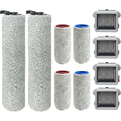 Brosse à rouleau remplacement pour robot aspirateur Xiaomi WD1S1A - Filtre HEPA lavable inclus (1/4)
