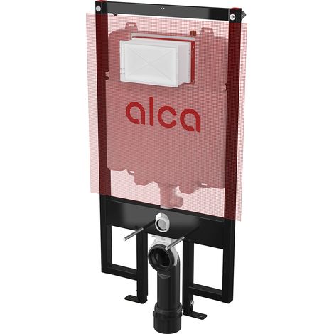 Alcadrain AM1101P/1200 Module plaque Slim système d'installation en avant-cloison pour construction sèche (en plaques de plâtre) avec tissu d'armature (1/2)