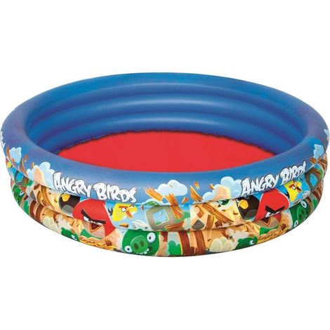 Trade Shop - ANGRY BIRDS 3-RING-SCHWIMMBAD 152 X 30 CM MEER AUFBLASBARER POOL 282 LITER - (1/2)