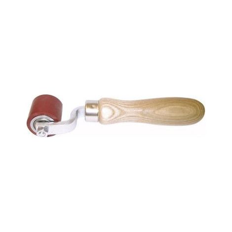 Freund – Rouleau maroufleur silicone 45 mm – Pression optimale pour soudage par chevauchement – Manche ergonomique en bois naturel – Deux roulements à billes