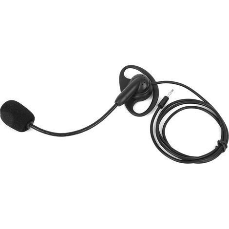 Écouteur radio bidirectionnel Bluetooth filaire avec crochet d'oreille de 3,5 mm pour moto V6 V4 (1/5)