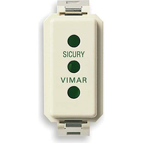VIMAR 0R08140 Serie 8000 Presa elettrica, con Protezione SICURY, 2P+T 10 A 250 V Standard Italiano Tipo P11