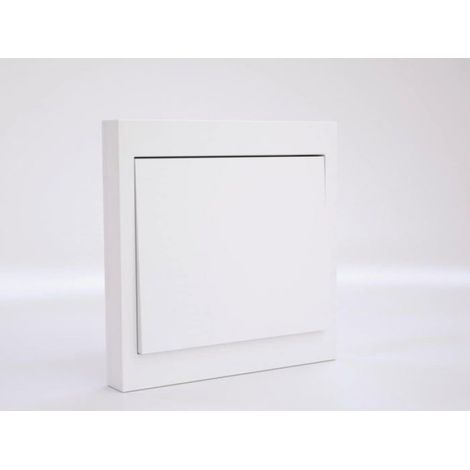 Interrupteur Murale Radio - 1 Touche - Compatible Ecosystème F-Wave - Blanc - 1 Pièce