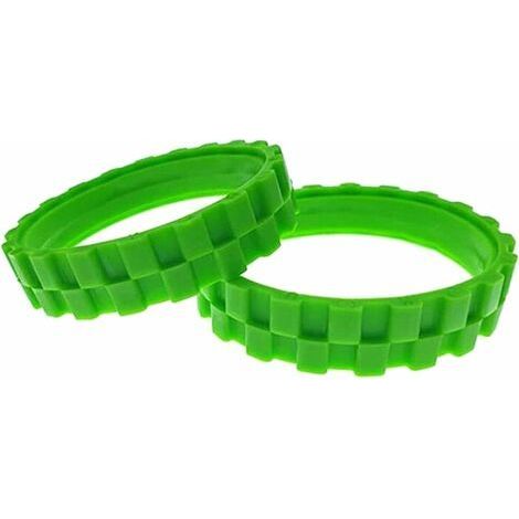 PNEUS VERTS. Roues pour IROBOT ROOMBA Série 500, 600, 700, 800 et 900 (Pack 2 Unités) ,grande adhérence et montage facile(2 pièce,vert) (1/5)