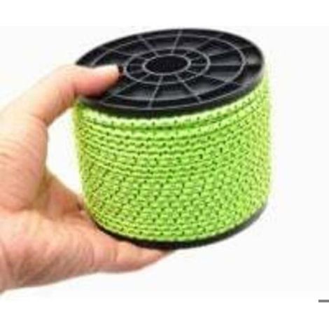 Corde de Camping - KZQ - 50M - Nylon Réfléchissant - Haute Résistance - Vert Fluorescent (1/4)