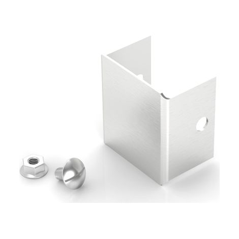 Bouchon d'extrémité RS PRO 75 x 75mm en Acier inoxydable 304 ( Prix pour 1 ) (1/3)