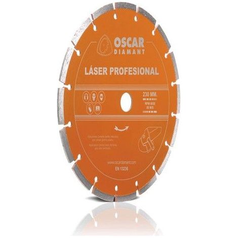Disco Corte Profesional Laser 230 Mm Diamante Grinding (1/2)