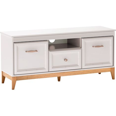 Meuble TV Sonfera 107 , Le nombre de portes: 0, Nombre de tiroirs: 0, 136x62x41cm (1/5)