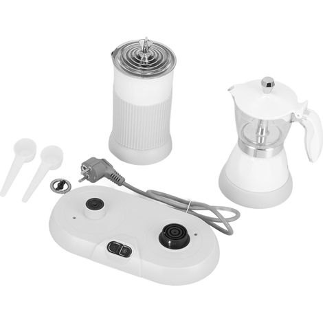Mousseur à lait électrique avec cafetière italienne, machine à mousser le lait automatique, prise UE 220-240 V (1/5)