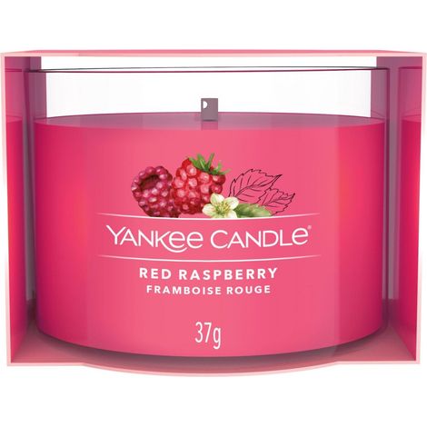 Yankee Candle Mini-Kerze, Himbeerrot, 37 g (1/2)