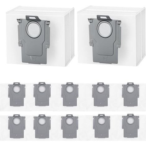Paquete de 12 bolsas para polvo de 3,6 L - Aptas para aspiradoras robot Roborock Q5+/S8+/S7 MaxV (1/4)