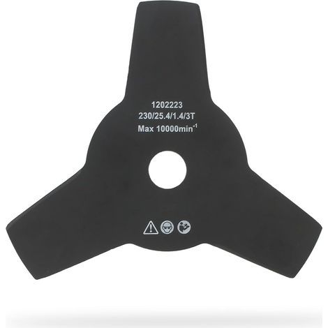 OZAKI - Lame 3 Dents - Adaptable Pour Débroussailleuse - Coupe De 230 mm, Alésage 25,4 mm & Epaisseur 1,4 mm - Qualité Supérieure (1/5)