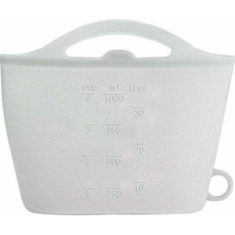Silikon-Gefrierbeutel mit Zippverschluss, Silikonbeutel für Lebensmittel oder Küchenutensilien, wiederverwendbare Gefrierbeutel – 1000 ml – grün (1/5)