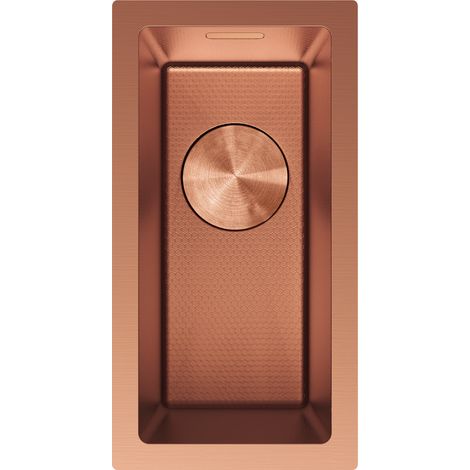 Mexen Trixo fregadero de acero inoxidable de 1 cámara 230 x 440 mm, cobre HC - 6411221000-65HC (1/5)