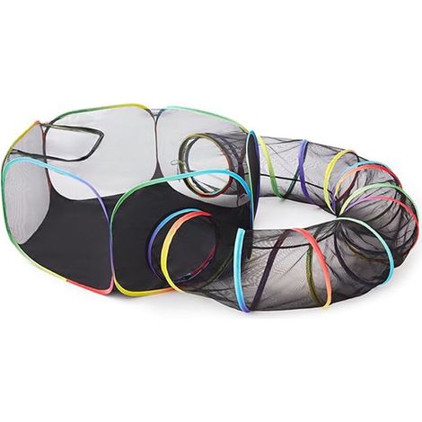 Clôture extérieure pour chats d'intérieur, tente extérieure portable avec tunnel pour animaux de compagnie pour chats et chiots