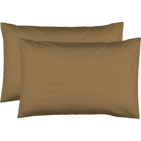 2 Taies d'Oreiller 50 x 70 cm - Ocre