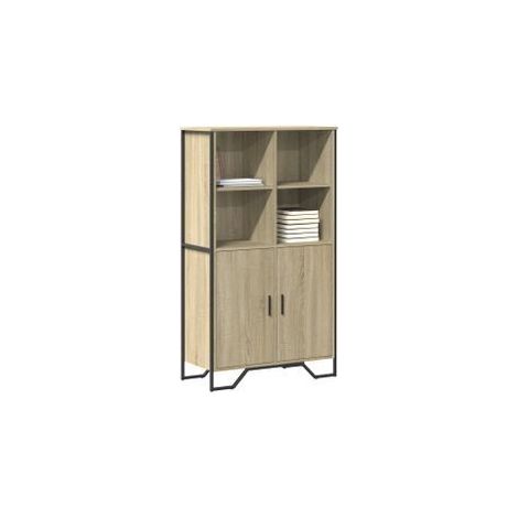 Buffet haut chêne sonoma 79,5x35,5x137,5 bois d'ingénierie (1/5)