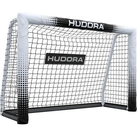 [GEBRAUCHT] B-Ware Hudora Fussballtor Tor Pro Tect 120 Advanced Weiß Fussballnetz Spieltor 120x80cm