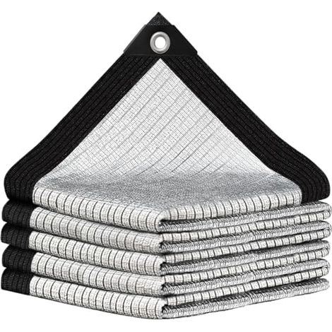 Schattennetz Auto Hunde 3x4 m, Alunetz Sonnensegel mit Ösen Silber (1/5)
